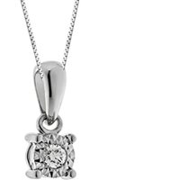 Collana Donna Oro Donna Luce in Oro bianco Diamante 0.01 Ct DHPL2373.001 - DHPL2373.001